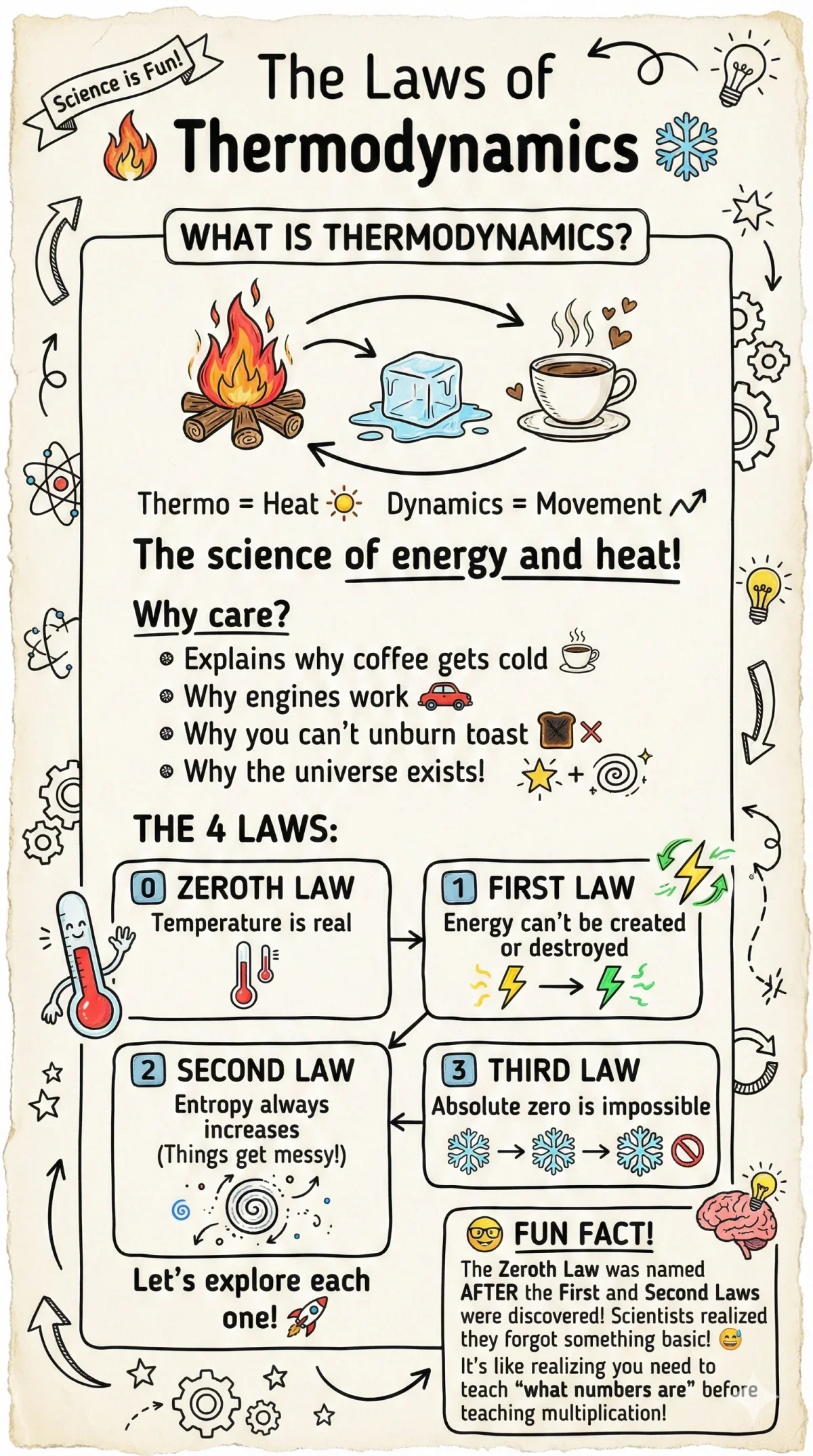 Thermodynamics Doodled: The Fun Rules of Reality - Image 1